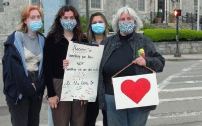 Milton: Peaceful Standout Held in East Milton Square