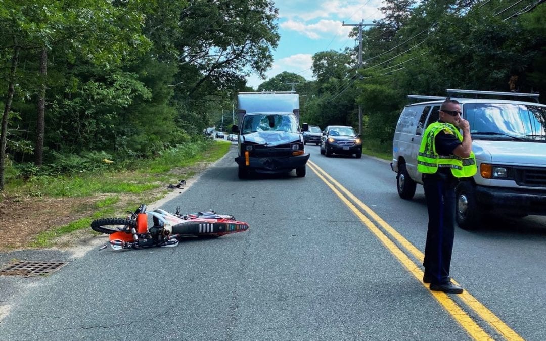 Wareham: Dirt Bike Collides Head-on with Truck