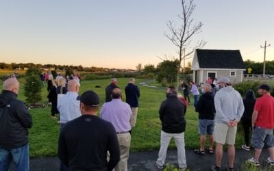 Marshfield: Annual Sunrise Overdose Awareness Vigil Held at Harbor Park