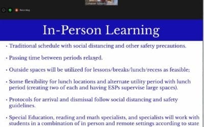 Cohasset: School Committee Finalizing Reopening Plan