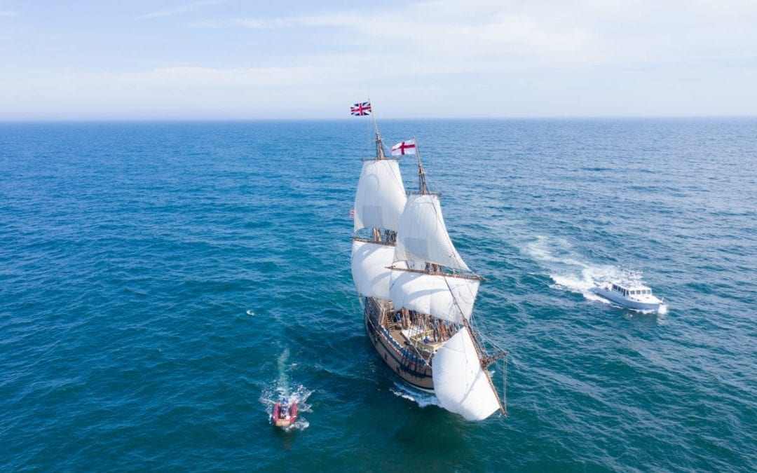 Plymouth: Final Stages of Mayflower II’s Homecoming Voyage Underway