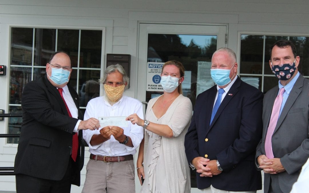 Plympton: Town Receives First CARES Check from Plymouth County