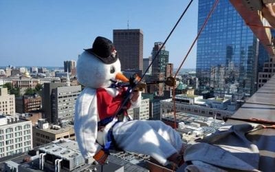 Boston: Fundraising for The Special Olympics Sends People Over the Edge of Boston Hotel