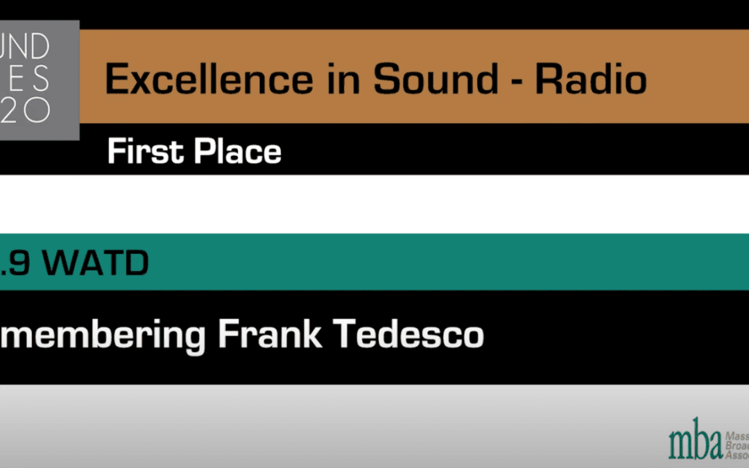 WATD: MA Broadcasters Award Christine James with ‘Excellence in Sound’