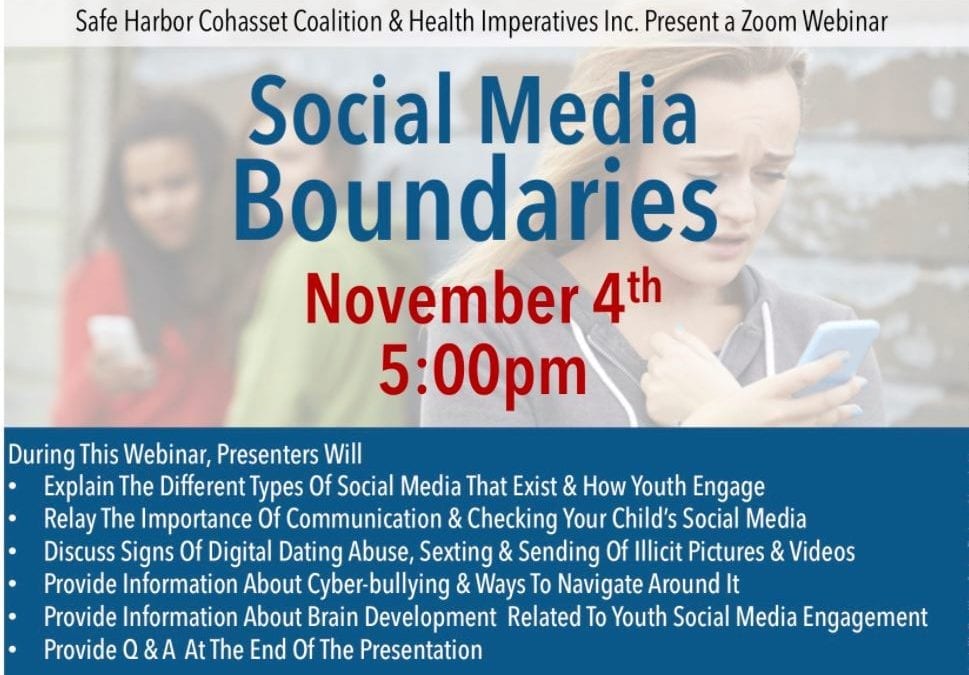 Cohasset: Safe Harbor Coalition Hosts Social Media Forum