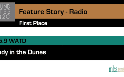 WATD: MA Broadcasters Award Christine James with Second Sound Bite Award