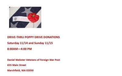 Marshfield: Drive-Thru Poppy Drive Taking Place at Daniel Webster VFW Post