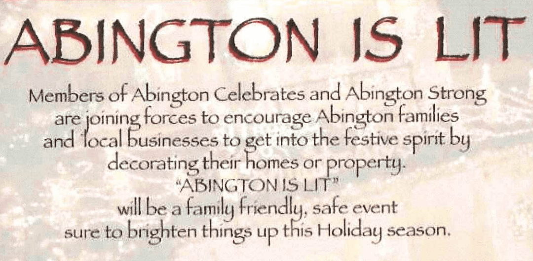 Abington Celebrates with Community Holiday Lights Event