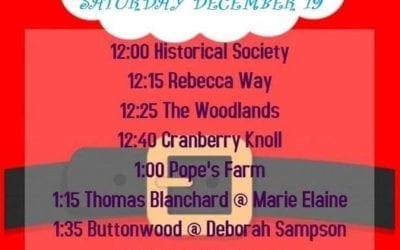 Santa and Mrs. Claus Tour Town of Plympton