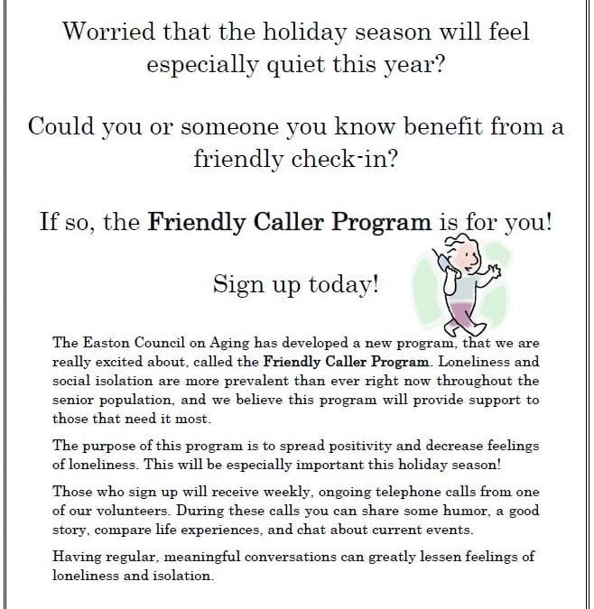 Friendly Caller Program Helps Battle Pandemic Isolation