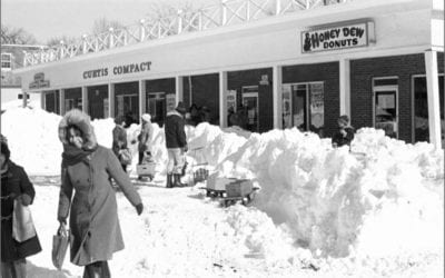 Curtis Compact in downtown Mansfield on February 8, 1978, the Wednesday after the Blizzard of ’78