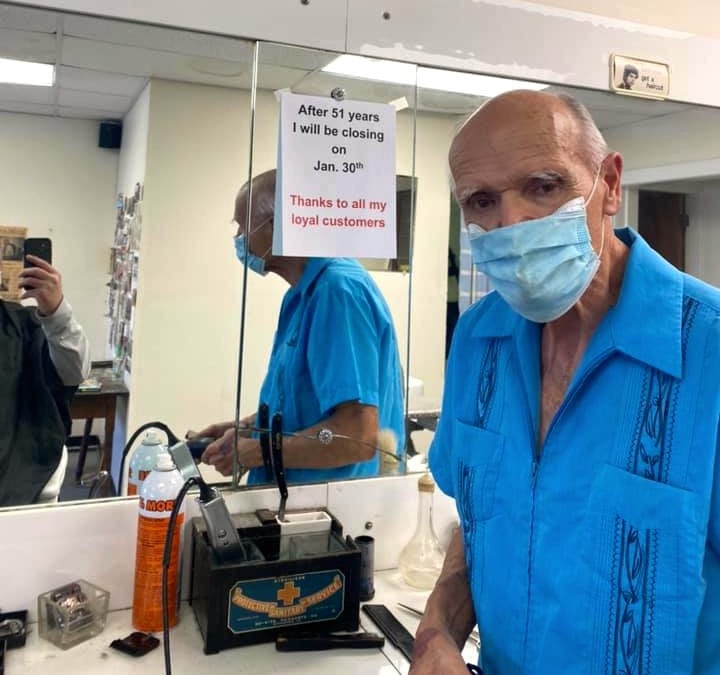 Marshfield Barber Denny is Retiring after 51 years