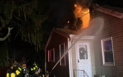 Two-Alarm House Fire in Kingston Displaces Two People