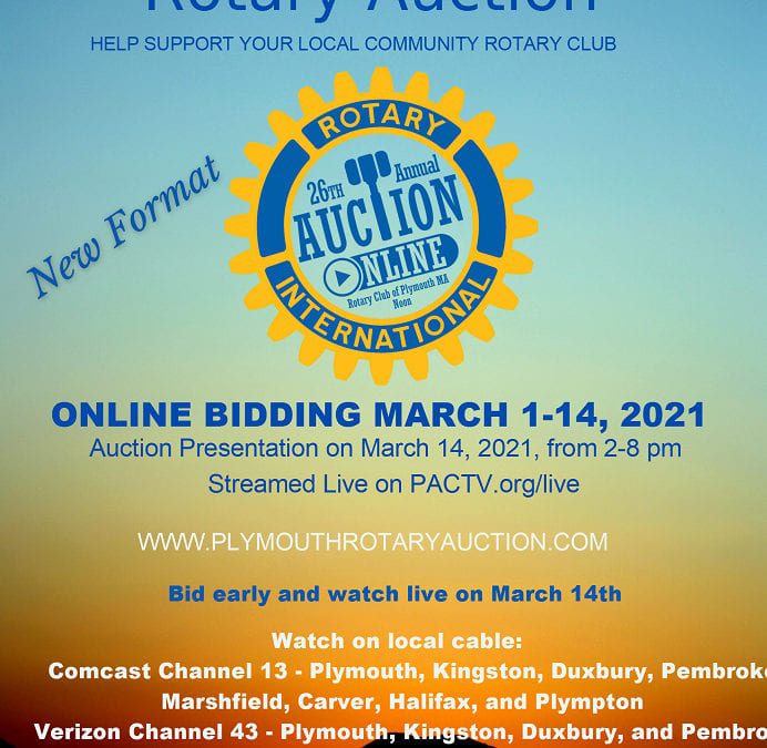 Plymouth: 26th Annual Rotary Auction Targeting Aid to Restaurant Community