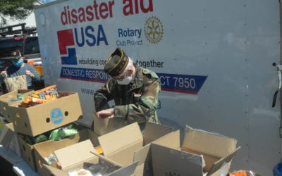 Scenes From The Veterans Food Drive Thru In Braintree