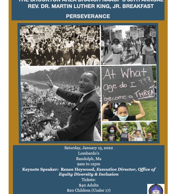 Brockton NAACP To Hold MLK Breakfast In Randolph