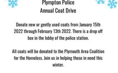Plympton Police Department Hosting Annual Coat Drive