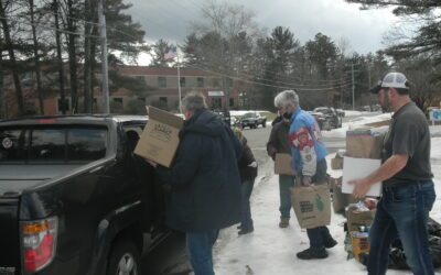 Scenes From The Veterans Food Drive Thru