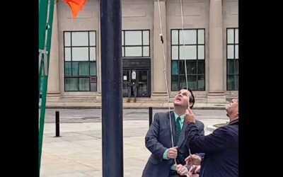 Brockton Holds Irish Flag Raising For St. Patrick’s Day