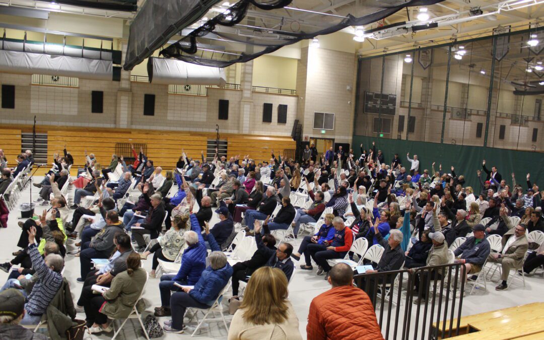 Marshfield Voters Approve $106 million Budget, New Dog Park Site, but Town Meeting Continues Tuesday Night