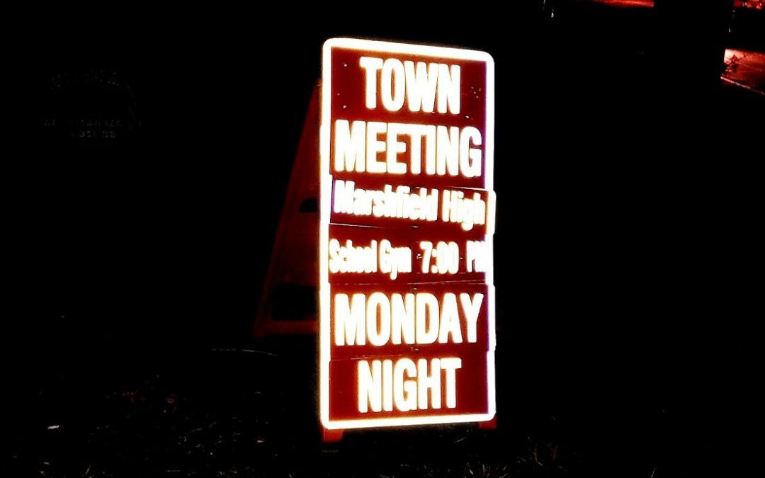 Marshfield To Hold Special & Annual Town Meeting Monday Night