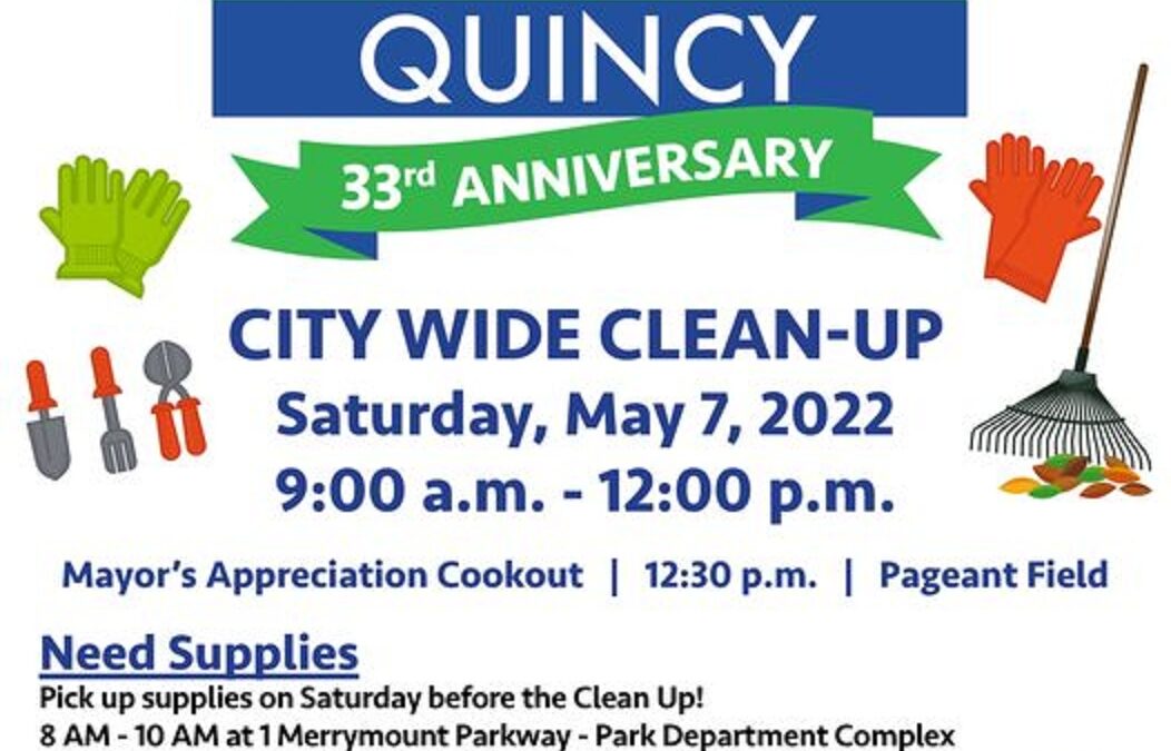 Quincy Cleanup On Saturday