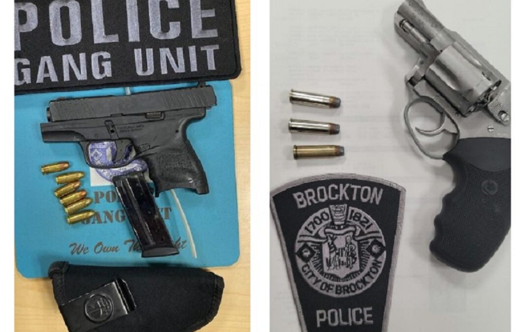 Guns Seized In Two Separate Incidents In Brockton