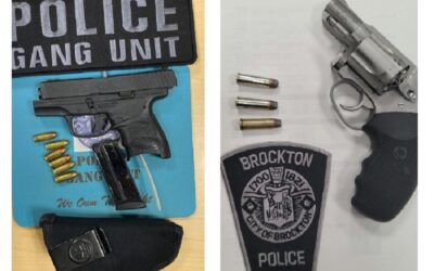 Guns Seized In Two Separate Incidents In Brockton