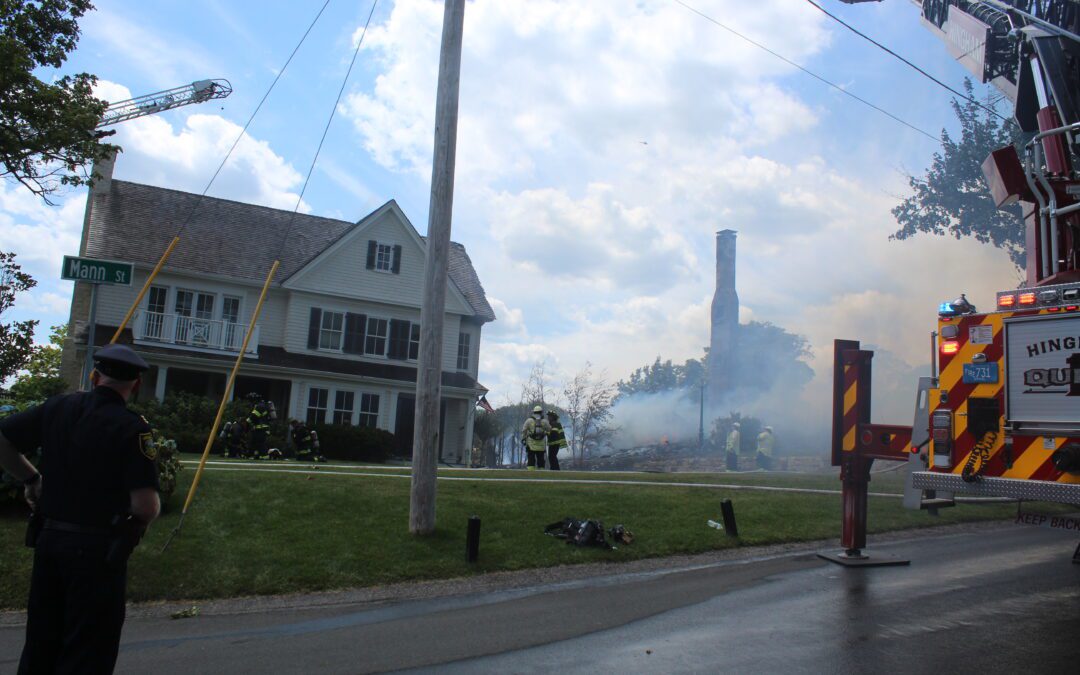 One Home Collapses, Four Homes Damaged after Four-Alarm Fire in Hingham
