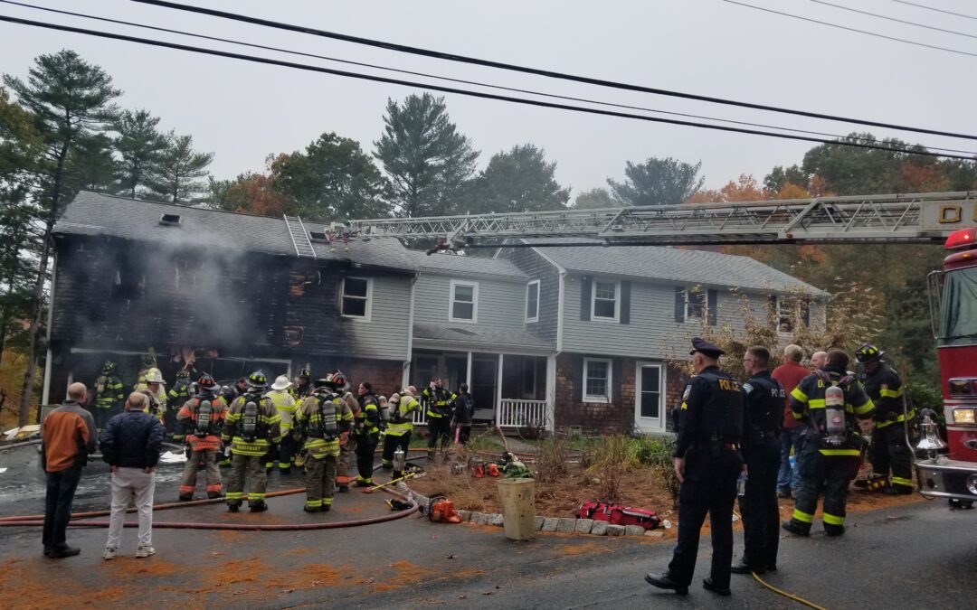 Two-Alarm Fire Damages Home in Duxbury