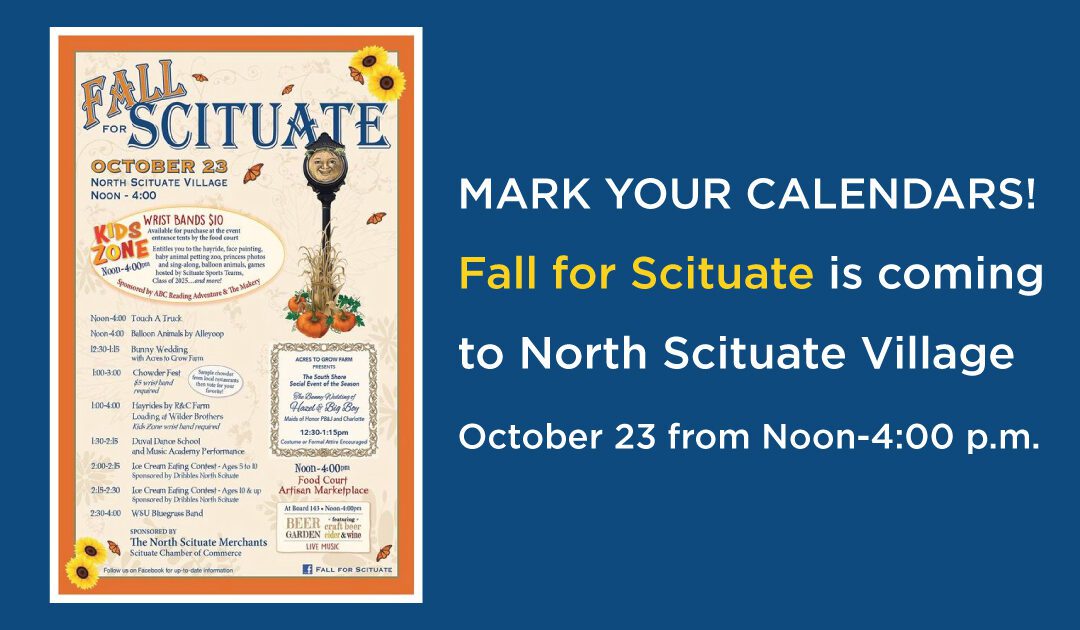 Fall for Scituate Event October 23rd