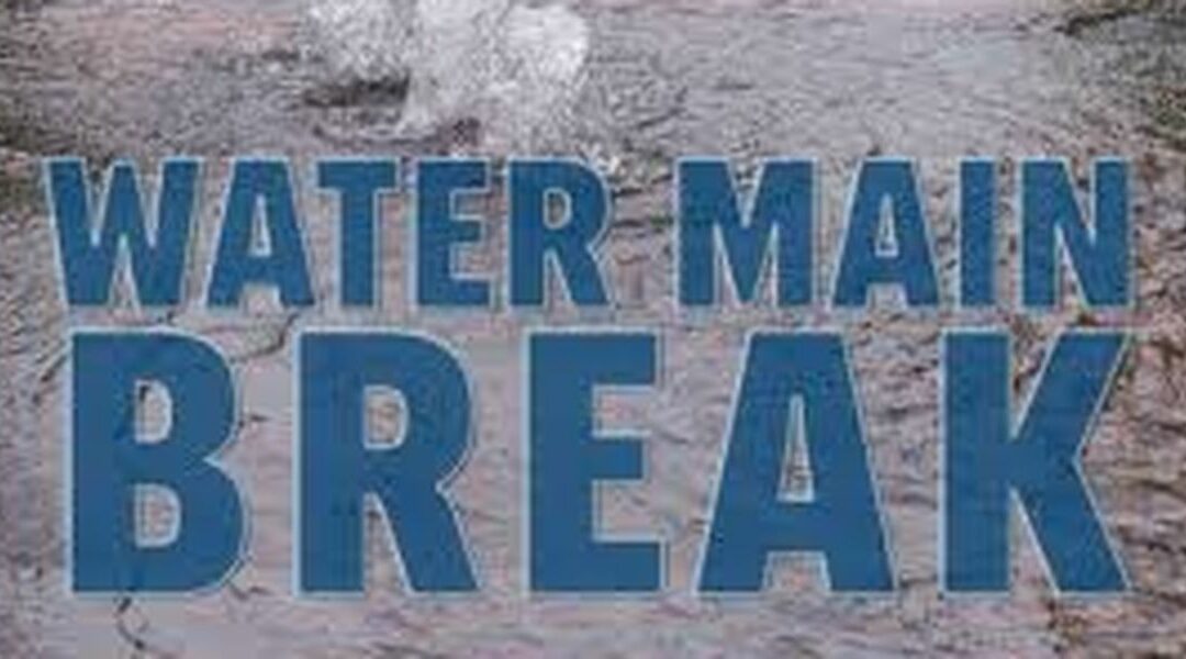 Water Service Break In Scituate