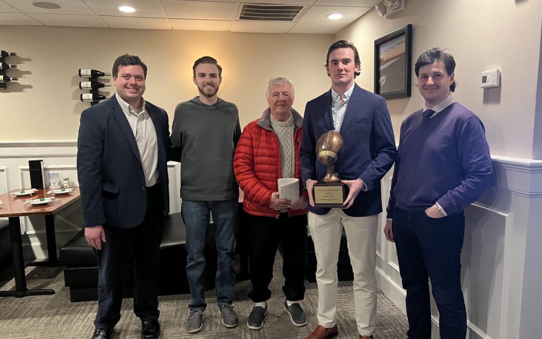 Matt Festa, Duxbury, wins inaugural Bill Wilhelm Award