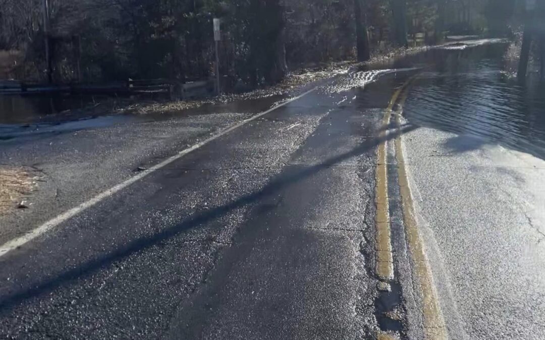 Dam Break Leads To Road Closure In East Bridgewater