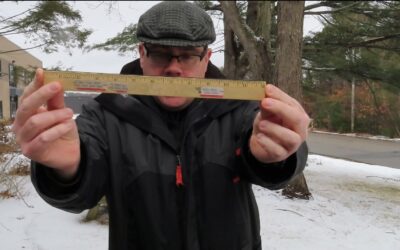 Ye Olde WATD Ruler Measures Tuesday Snow Totals