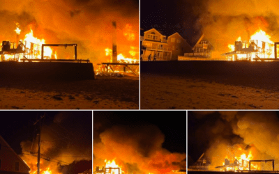5-Alarm Fire at Minot Beach in Scituate
