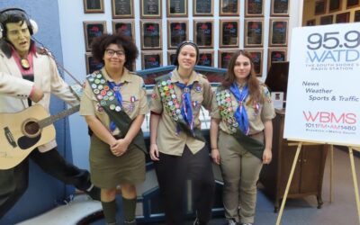 Duxbury All Girls Scouts BSA Troop Visits WATD