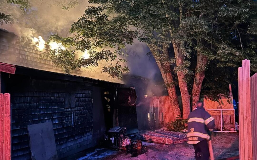 Crews Respond To Garage Fire In Middleborough