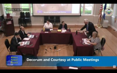 Bradley Apologizes, Wells Walks Out Of Milton Select Board Meeting