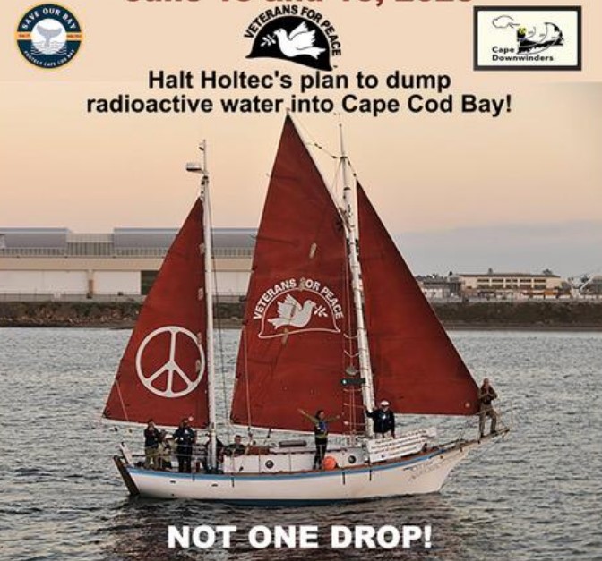 Rally Held in Plymouth to Protest Potential Dumping of Radioactive Water into Cape Cod Bay