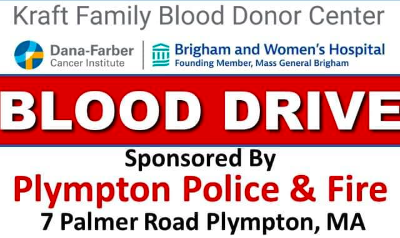 Blood Drive in Plympton on August 22nd