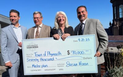 State Senator Susan Moran Delivers $70,000 to Plymouth Towards Cost of New Master Plan