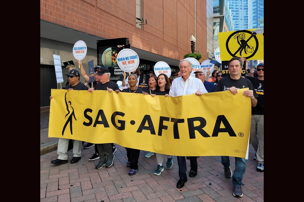 SAG-AFTRA在波士顿举行劳动节集会