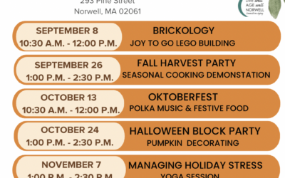 Forget Me Not Cafe Fall Schedule for Seniors