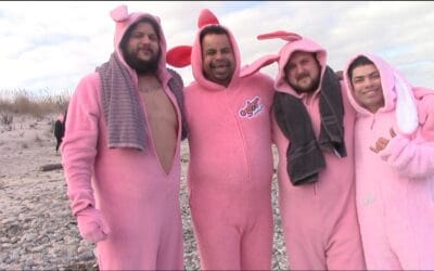 Hundreds Take New Years Day Plunge At Rexhame Beach