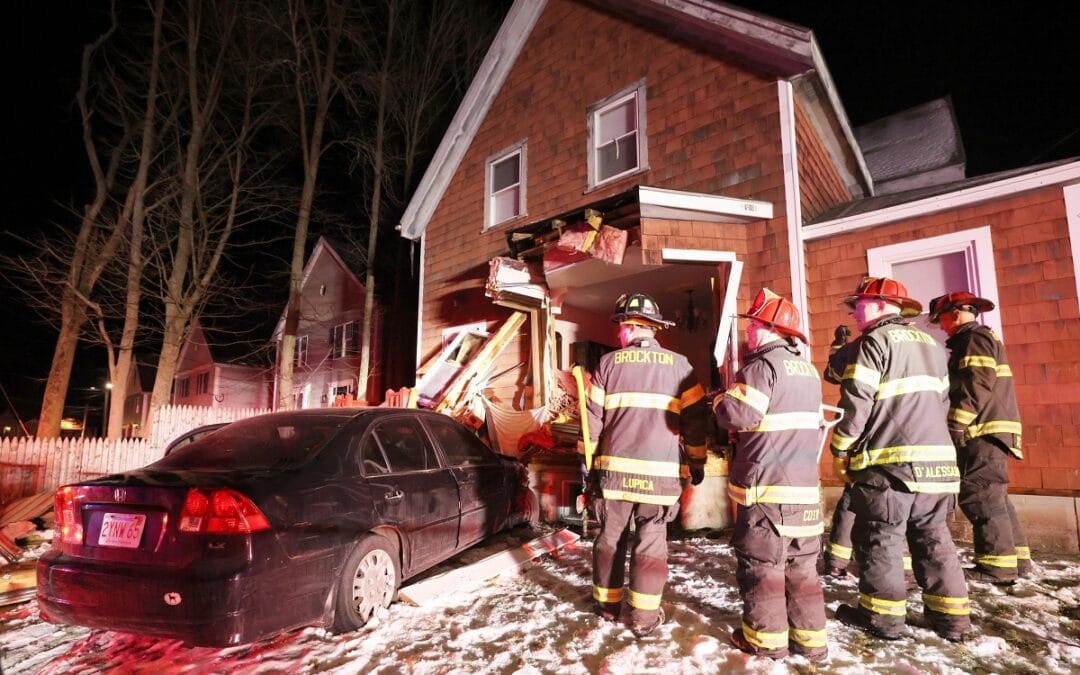 Crash Into Brockton Home Leaves One Injured
