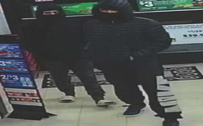 A Search For Suspects Following Early Morning Robbery At Rockland 7-11