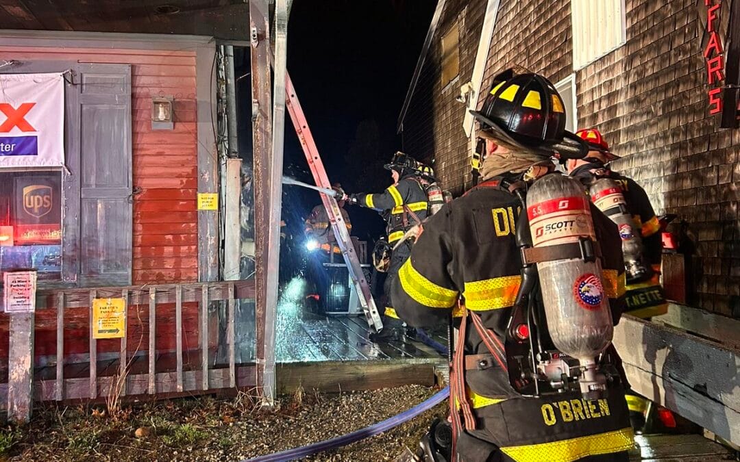 Fire On Saint George St. In Duxbury
