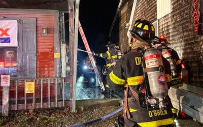 Fire On Saint George St. In Duxbury