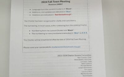 Proposed Changes To Plymouth Charter Meeting Some Opposition
